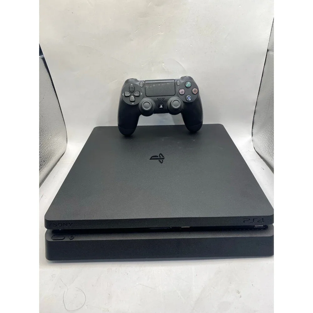 Sony PlayStation 4 Slim 1TB PS4 Console controller wires tested Authentic v11.5